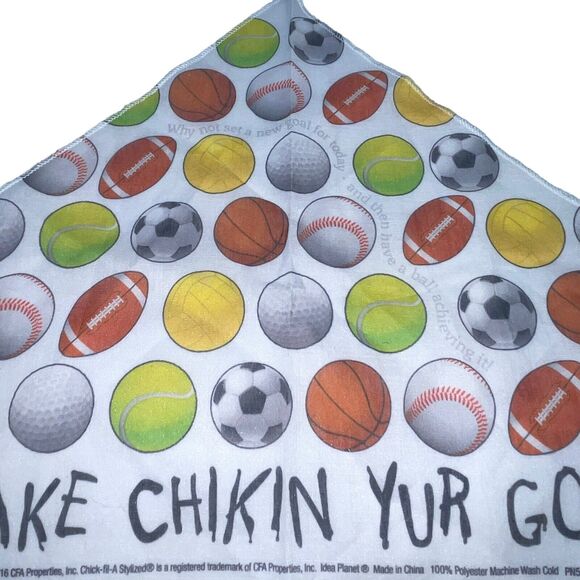 Chick-fil-A Cow Dog Bandana Pup Pet 2016 Make Chikin Yur Goal Fast Food 26 x 13" - Picture 3 of 14